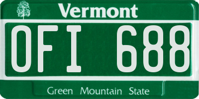 VT license plate OFI688