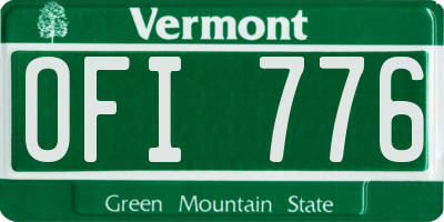 VT license plate OFI776