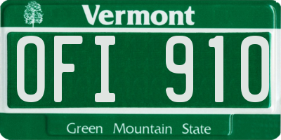 VT license plate OFI910