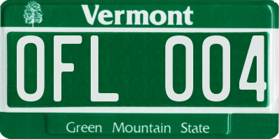 VT license plate OFL004