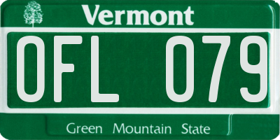 VT license plate OFL079