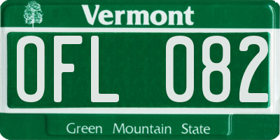 VT license plate OFL082