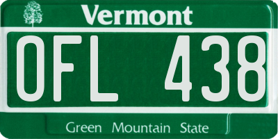 VT license plate OFL438