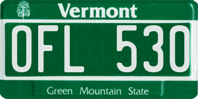 VT license plate OFL530