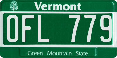 VT license plate OFL779