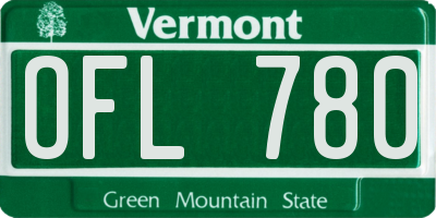 VT license plate OFL780