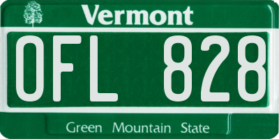 VT license plate OFL828