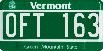 VT license plate OFT163