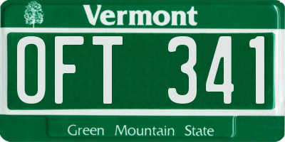 VT license plate OFT341