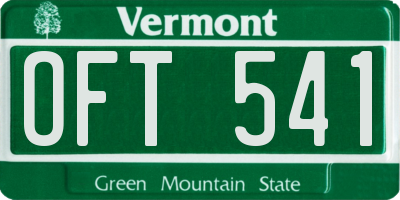VT license plate OFT541
