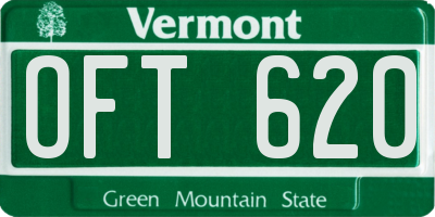 VT license plate OFT620