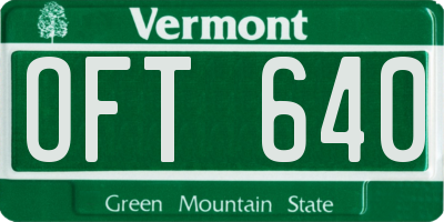 VT license plate OFT640