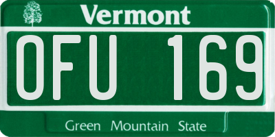 VT license plate OFU169