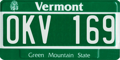 VT license plate OKV169