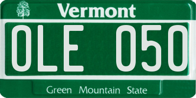 VT license plate OLE050