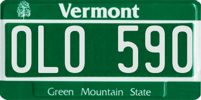 VT license plate OLO590