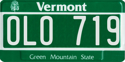 VT license plate OLO719
