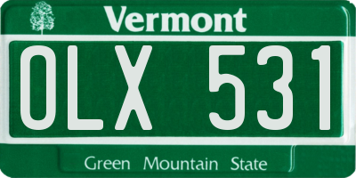 VT license plate OLX531