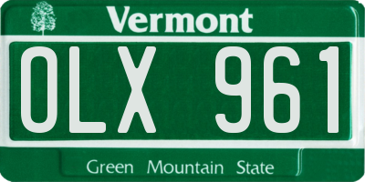 VT license plate OLX961
