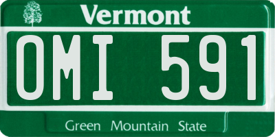 VT license plate OMI591