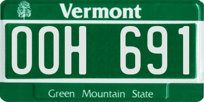 VT license plate OOH691