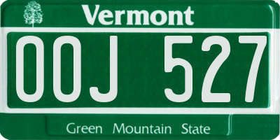 VT license plate OOJ527