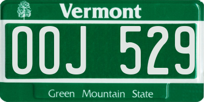 VT license plate OOJ529