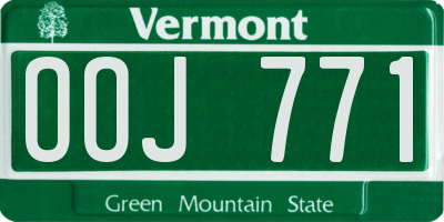 VT license plate OOJ771