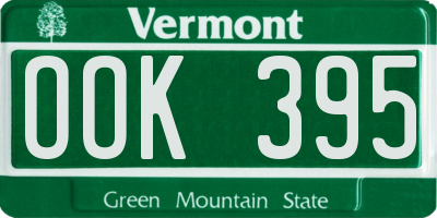 VT license plate OOK395