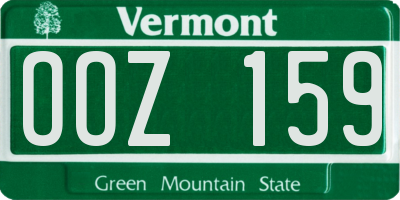 VT license plate OOZ159