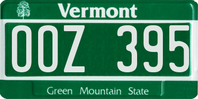 VT license plate OOZ395