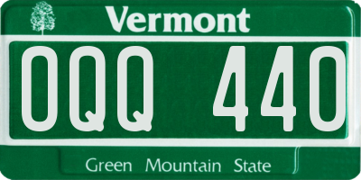 VT license plate OQQ440