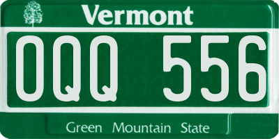 VT license plate OQQ556