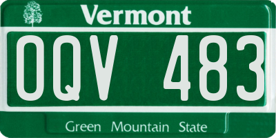 VT license plate OQV483