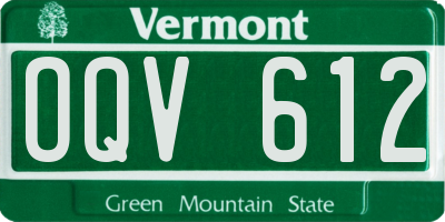 VT license plate OQV612