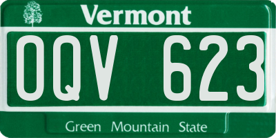 VT license plate OQV623