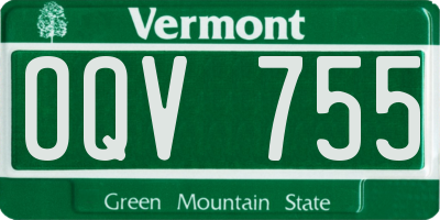 VT license plate OQV755
