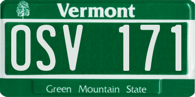 VT license plate OSV171