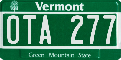 VT license plate OTA277