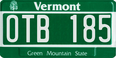 VT license plate OTB185