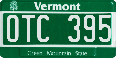 VT license plate OTC395
