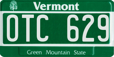 VT license plate OTC629