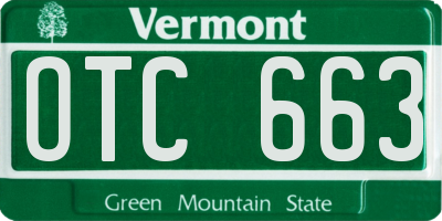 VT license plate OTC663