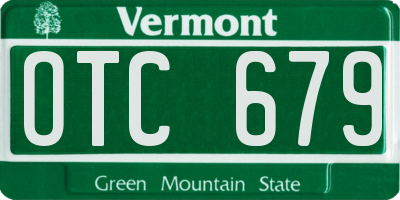 VT license plate OTC679