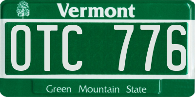 VT license plate OTC776