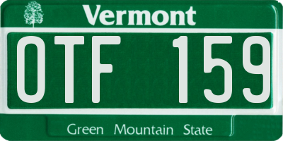 VT license plate OTF159