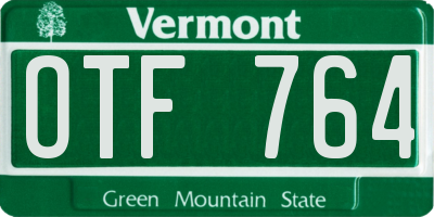 VT license plate OTF764