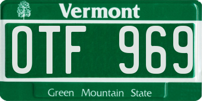 VT license plate OTF969