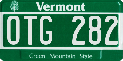 VT license plate OTG282