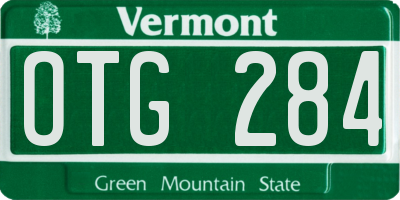 VT license plate OTG284